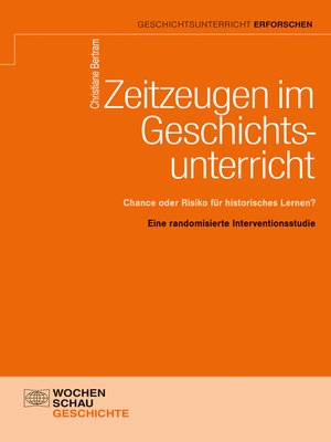 cover image of Zeitzeugen im Geschichtsunterricht
